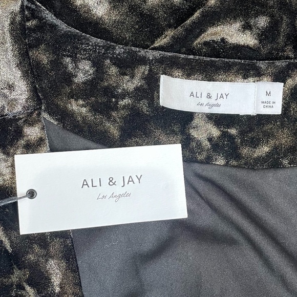 Ali & Jay Long Sleeve Wrap Velvet Dress - Picture 11 of 12